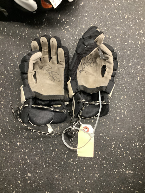 Vist Large View of Product Image Which is Used Warrior RABIL NEXT Lacrosse Gloves Junior Black XXS