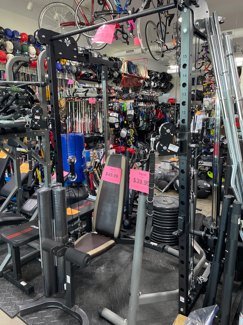 Vist Large View of Product Image Which is Used WALL MOUNT RACK Home Gym No Plates