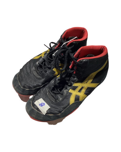Vist Large View of Product Image Which is Used Asics Wrestling Shoes Black Senior 8