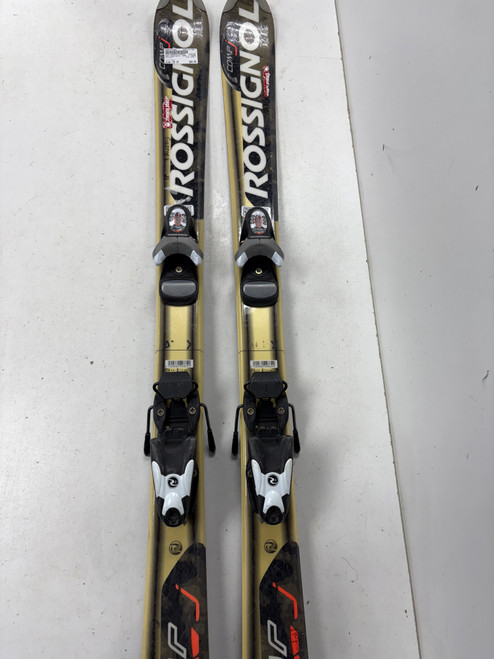 Vist Large View of Product Image Which is Used Rossignol COMP J Boys DH Ski/Binding Black 120 cm