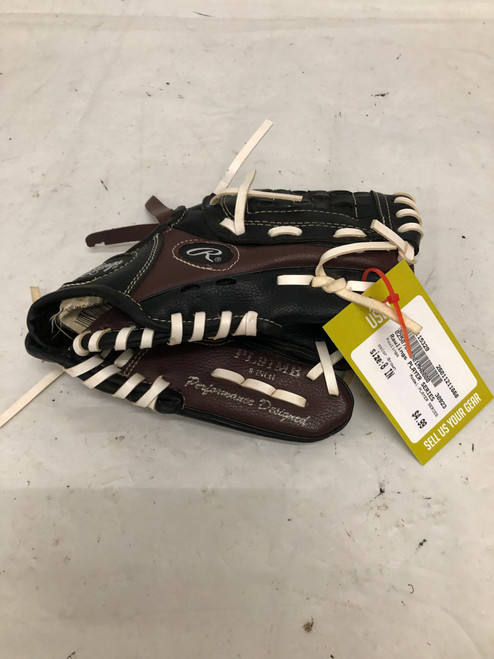 Vist Large View of Product Image Which is Used Rawlings PLAYER SERIES BB/SB Glove RH Throw Brown 8"