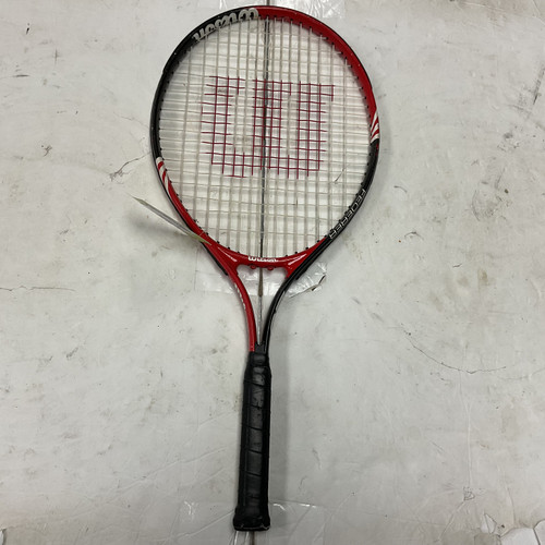 Vist Large View of Product Image Which is Used Wilson FEDERER 25 Junior Tennis Racquet Red 25"