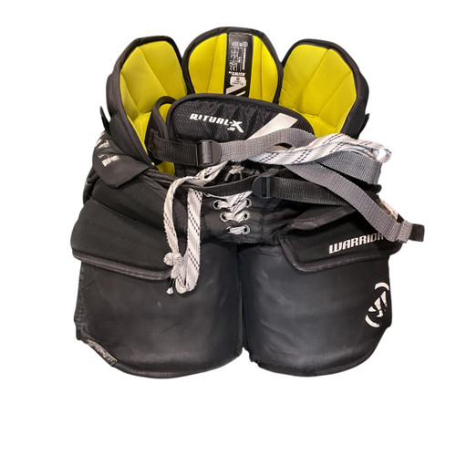Vist Large View of Product Image Which is Used Warrior RITUAL-X JR Junior Goalie Pant Black S/M