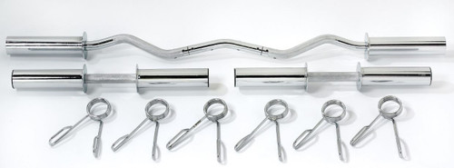Vist Large View of Product Image Which is WEIDER OLYMPIC CURL AND DUMBBELL KIT