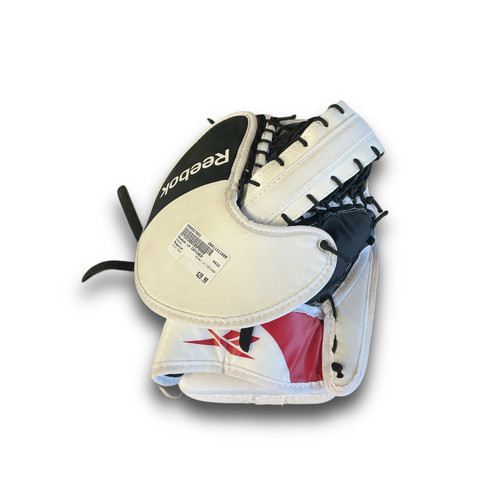 Vist Large View of Product Image Which is Used Reebok LH CATCHER Senior Goalie Catcher Red