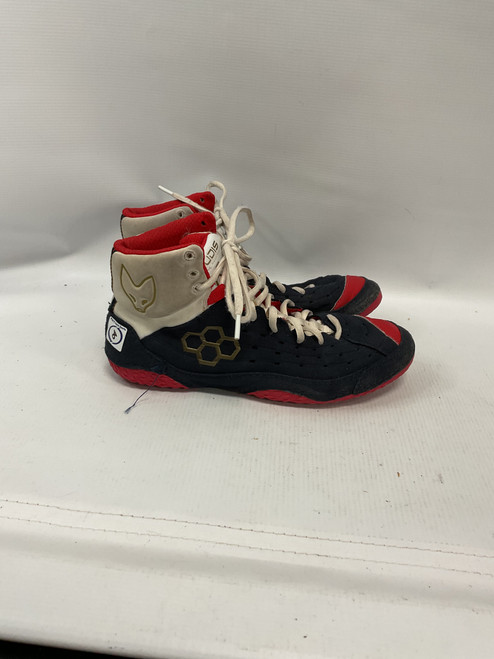 Vist Large View of Product Image Which is Used Wrestling Shoes Navy Blue Senior 8