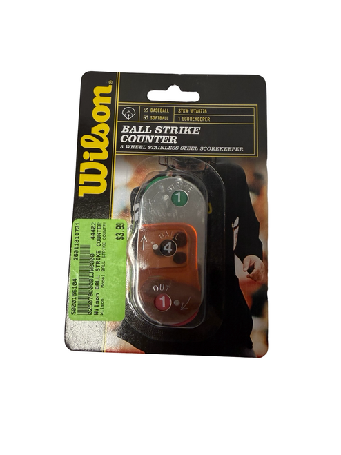 Vist Large View of Product Image Which is New Wilson BALL STRIKE COUNTER Stainless Steel Umpire  Indicator