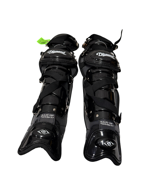 Vist Large View of Product Image Which is Used Diamond DLG-iX3 17" Umpire Leg Guards - Like New