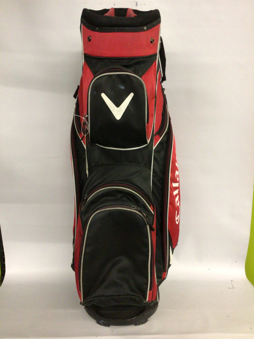 Vist Large View of Product Image Which is Used Callaway 14 WAY CART BAG Mens Cart Bag Cardinal And Black