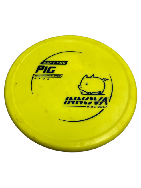 Vist Large View of Product Image Which is Used Innova PIG Disc Golf Mid Range Yellow