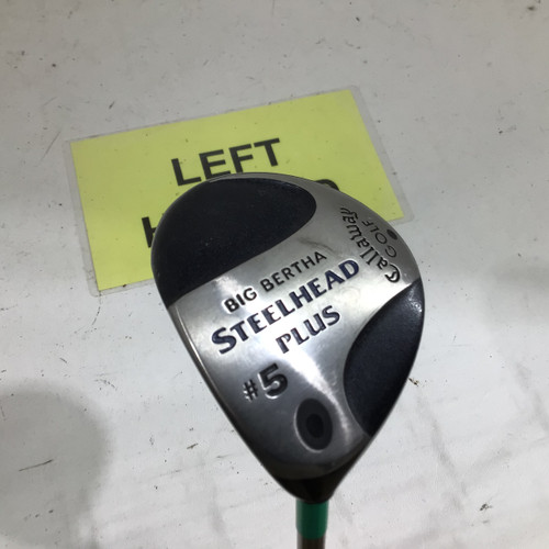 Vist Large View of Product Image Which is Used Callaway BIG BERTHA STEELHEAD PLUS 5 LH L FLEX Womens Fairway Wood LH 5 Wood