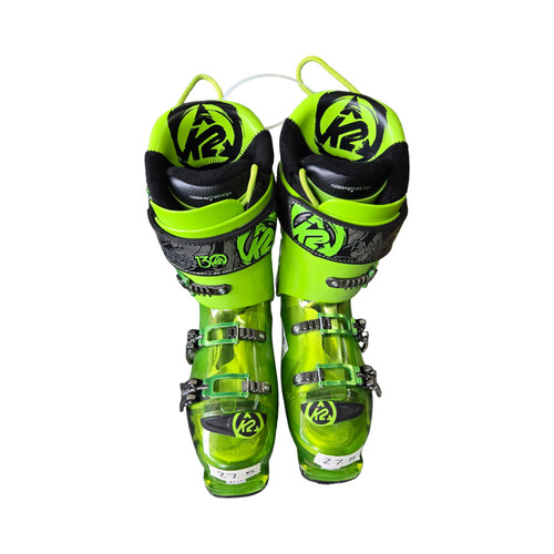 Vist Large View of Product Image Which is Used K2 PINNACLE 130 Mens DH Ski Boot Neon Green 275 MP - M09.5 - W10.5