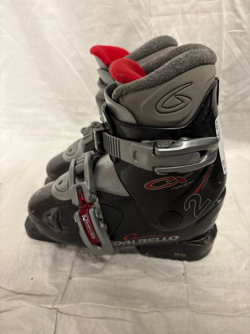 Vist Large View of Product Image Which is Used Dalbello CX2 Boys DH Ski Boot Black 195 MP - Y13