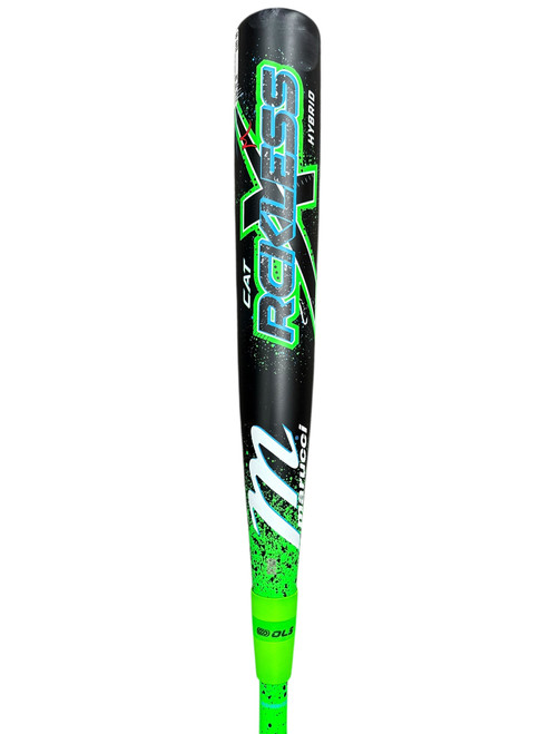 Vist Large View of Product Image Which is Used 2026 Marucci Cat X Rckless Hybrid MCBCRH 32/29 -3 BBCOR Bat - Black/Royal/Neon Green