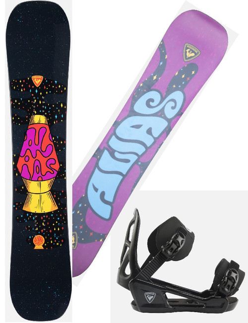 Vist Large View of Product Image Which is New ROSSIGNOL 25 ALIAS 130cm W/ ROSSIGNOL ROOKIE BINDINGS