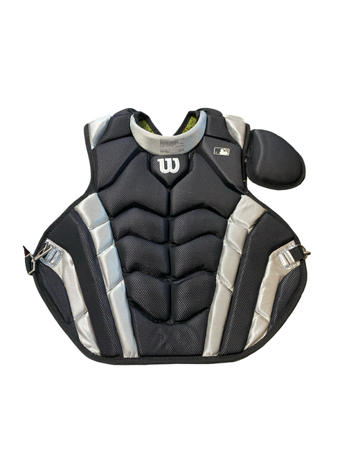 Vist Large View of Product Image Which is Used Wilson WTA4700 Catchers Chest Protector Black Adult
