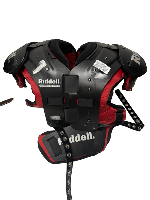 Vist Large View of Product Image Which is Used Riddell KOMBINE SK Adult Football Shoulder Pads Black SM 38-40" / 17-18"
