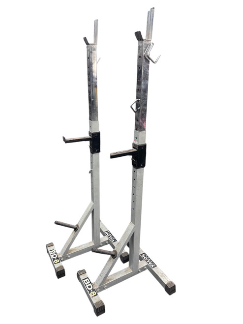 Vist Large View of Product Image Which is Used Valor Fitness SQUAT STANDS Home Gym w/Plates
