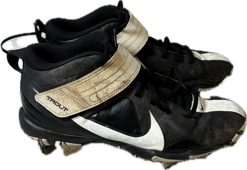 Vist Large View of Product Image Which is Used Nike TROUT CQ7642-005 BB/SB Cleats Black Youth 06.0