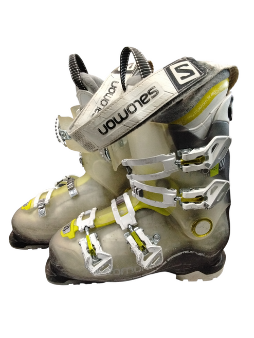 Vist Large View of Product Image Which is Used Salomon X-PRO ENERGYZER Womens DH Ski Boot Yellow 255 MP - M07.5 - W08.5