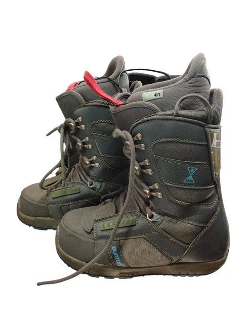 Vist Large View of Product Image Which is Used Burton PROGRESSION Womens Snowboard Boots Grey Senior 7