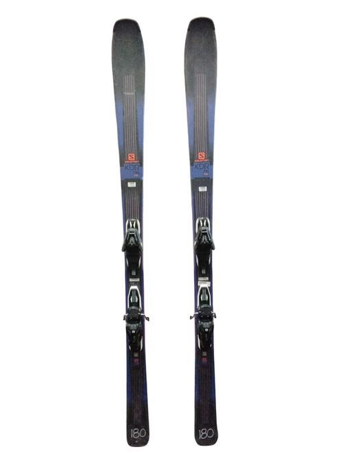 Vist Large View of Product Image Which is Used Salomon XDR 76 STR Mens Skis Only Navy Blue 170 cm