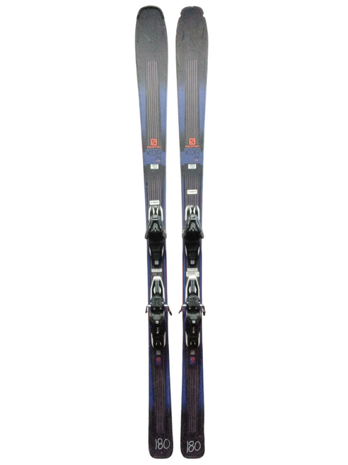 Vist Large View of Product Image Which is Used Salomon XDR 76 STR Mens Skis Only Navy Blue 180 cm (missing front piece)