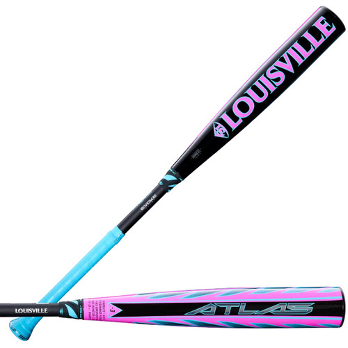 Vist Large View of Product Image Which is New BBCOR LOUISVILLE SLUGGER ATLAS HYBRID PINK 32/29 2026