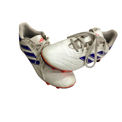 Vist Large View of Product Image Which is Used Adidas Soccer Cleats White Senior 7
