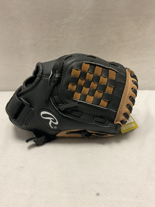 Vist Large View of Product Image Which is Used Rawlings PM105RB BB/SB Glove RH Throw Black 10 1/2"