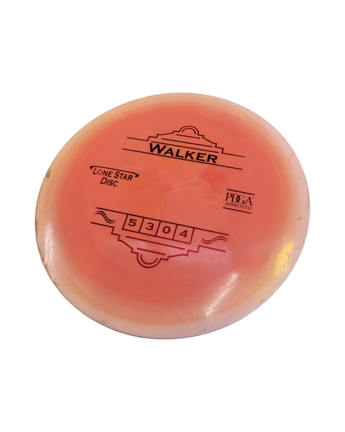 Vist Large View of Product Image Which is Used Lone Star Disc WALKER Disc Golf Mid Range Orange