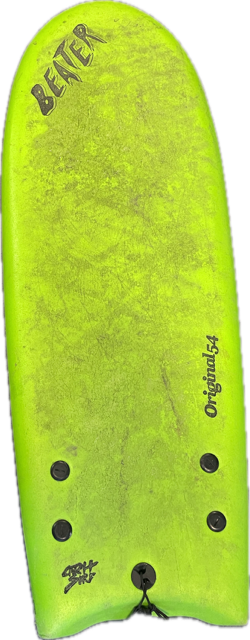 Vist Large View of Product Image Which is Used OG 54 Beater PRO Surfboard Green 5Ft