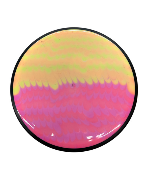 Vist Large View of Product Image Which is Used MVP DEFLECTOR Disc Golf Mid Range Pink