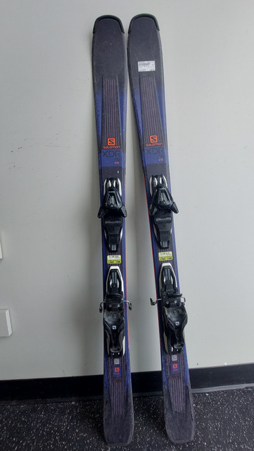 Vist Large View of Product Image Which is Used Salomon XDR 76 ST Mens DH Ski/Binding Navy Blue 140 cm