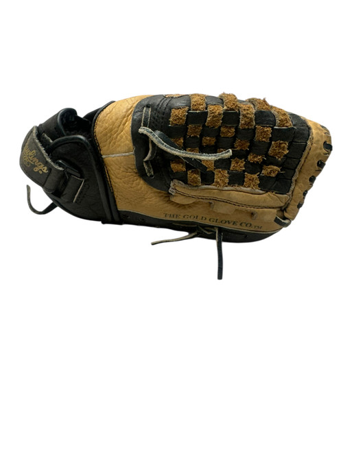 Vist Large View of Product Image Which is Used Rawlings PP80 BB/SB Glove RH Throw Black And Tan 10 1/2"