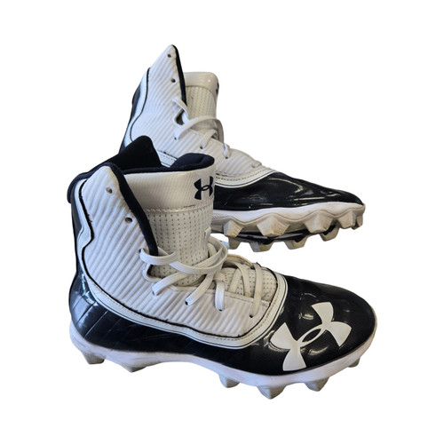 Vist Large View of Product Image Which is Used Under Armour Adult FB Cleats Black Senior 6