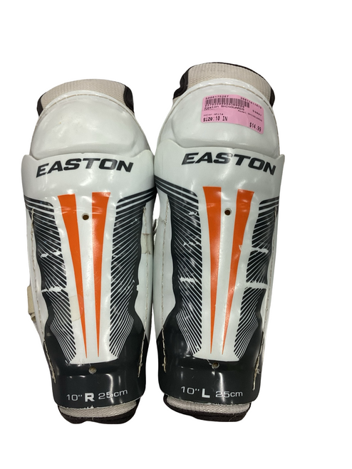 Vist Large View of Product Image Which is Used Easton SHINGUARDS Junior Shin Guards White 10"