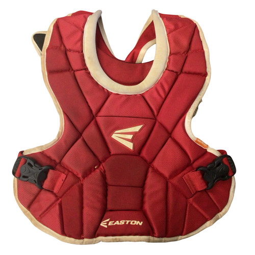 Vist Large View of Product Image Which is Used Easton MAKO Catchers Chest Protector Red Intermed