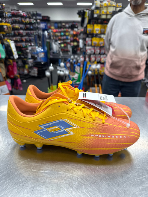 Vist Large View of Product Image Which is New Lotto SUPERLEGGERA Soccer Cleats Orange Senior 11