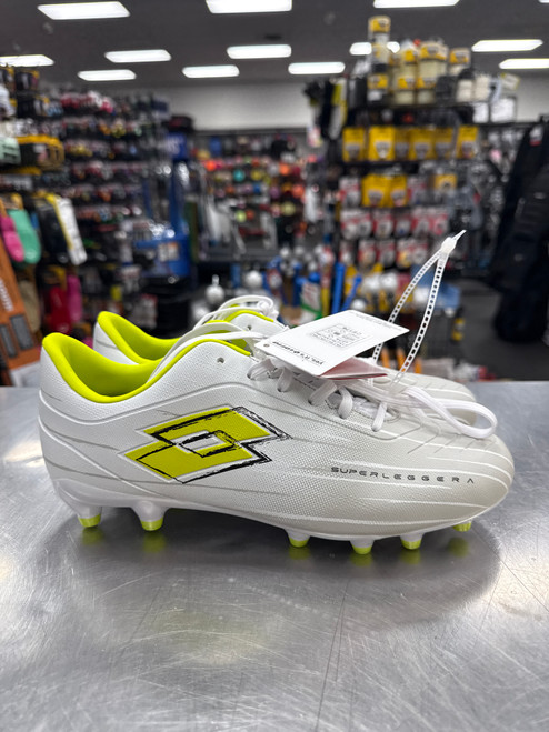 Vist Large View of Product Image Which is New Lotto SUPERLEGGERA Soccer Cleats White Senior 7.5