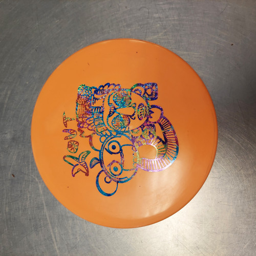 Vist Large View of Product Image Which is Used Infinite Discs I-BLEND TOMB Disc Golf Putter Orange