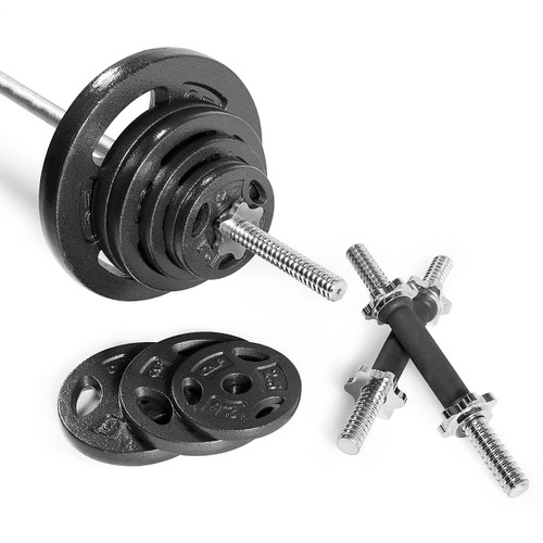 Vist Large View of Product Image Which is Used Cap 160lb Standard Weight Set