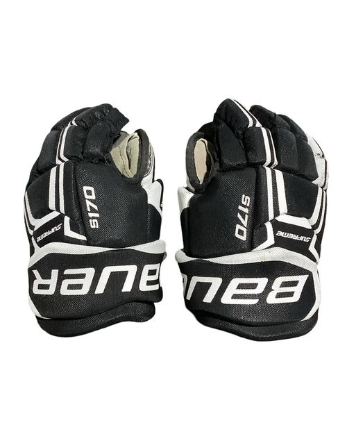Vist Large View of Product Image Which is Used Bauer S170 Junior Gloves Black 9"