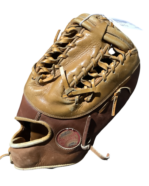 Vist Large View of Product Image Which is Used Spalding GLOVE BB/SB First Base RH Throw Brown 13"