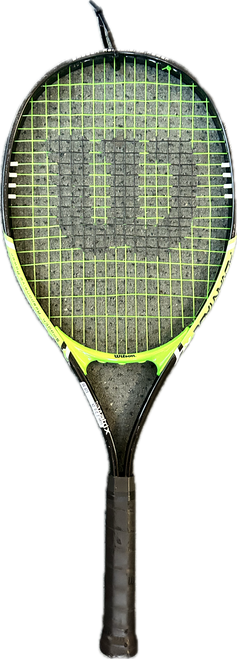 Vist Large View of Product Image Which is Used Wilson ADVANTAGE XL Adult Tennis Racquet Green 3 3/8"
