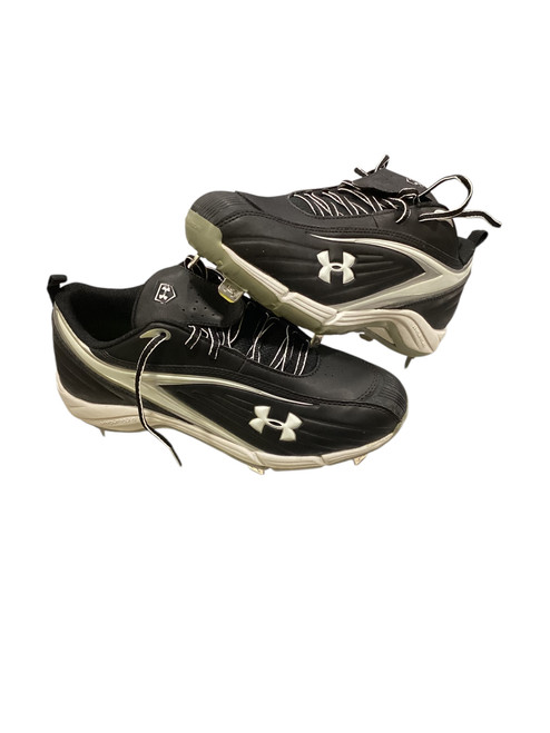 Vist Large View of Product Image Which is Used Under Armour GLYDE III WMNS ST BB/SB Cleats Black Senior 8.5