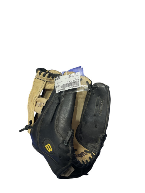 Vist Large View of Product Image Which is Used Wilson MLB 11 BB/SB Glove RH Throw Black And Tan 11"