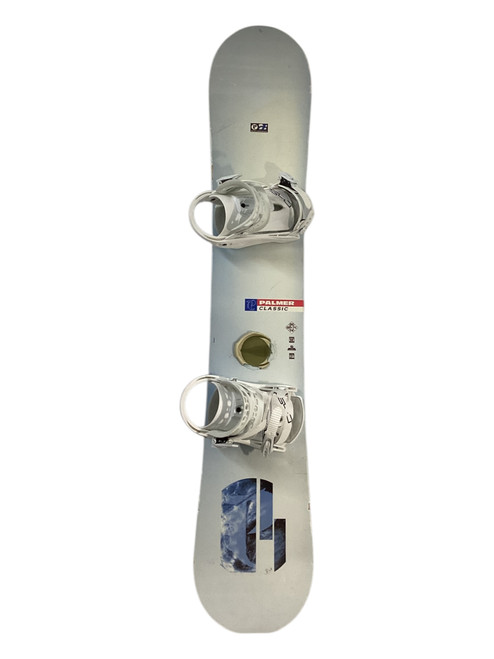 Vist Large View of Product Image Which is Used Palmer CLASSIC Mens Board/Bindings White 156 cm