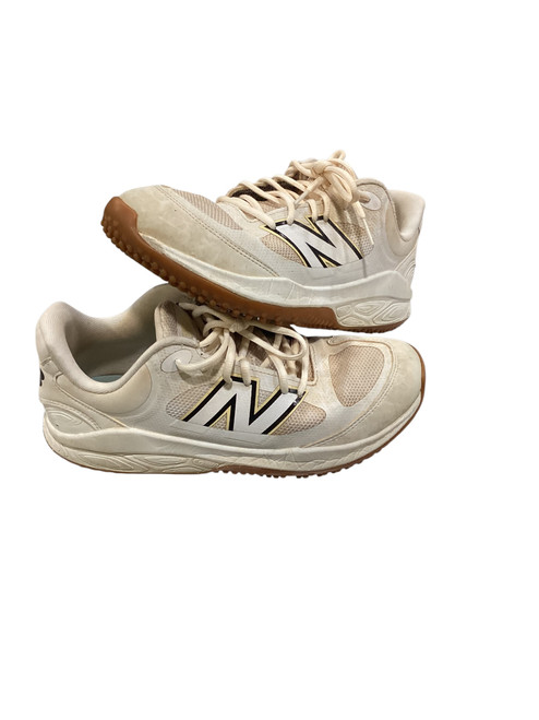 Vist Large View of Product Image Which is Used New Balance 3000V7 TURF BB/SB Cleats White Senior 8