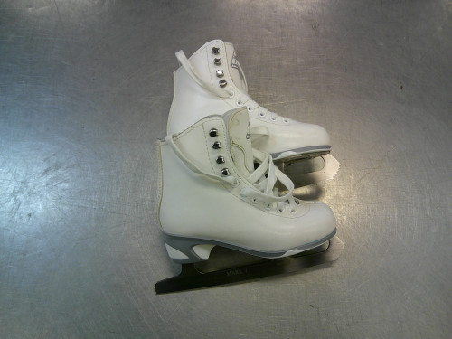 Vist Large View of Product Image Which is Used Jackson 150 Girls Figure Skate White Youth 13.0
